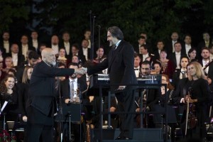 Riccardo Muti and John Malkovich in Kyiv, July 1, 2018 – ph. Silvia Lelli