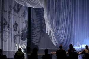 Prove di regia de La Traviata con le ombre di Teatro Gioco Vita – courtesy of LAC Lugano